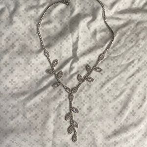 Silver diamond necklace